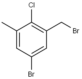 5-Bromo-1-(bromomethyl)-2-chloro-3-methylbenzene Structure