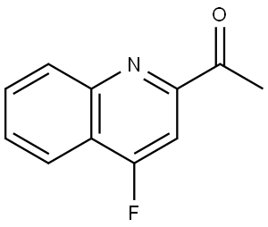 1-(4-fluoroquinolin-2-yl)ethan-1-one 结构式