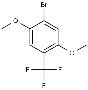 1-bromo-2,5-dimethoxy-4-(trifluoromethyl)benzene,2090970-62-8,结构式