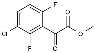 Methyl 3-chloro-2,6-difluoro-α-oxobenzeneacetate Structure