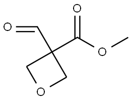 3-甲酰氧杂环丁烷-3-羧酸甲酯,2091117-23-4,结构式