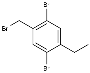 1,4-Dibromo-2-(bromomethyl)-5-ethylbenzene 结构式