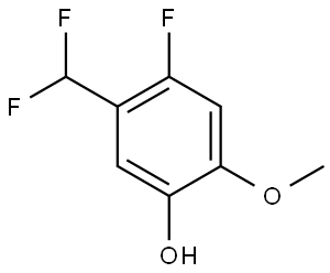 5-(difluoromethyl)-4-fluoro-2-methoxyphenol 结构式