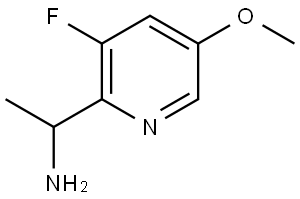 2-Pyridinemethanamine, 3-fluoro-5-methoxy-α-methyl- Struktur