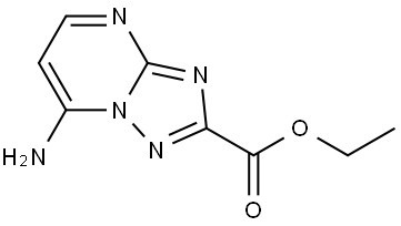ethyl 7-amino-[1,2,4]triazolo[1,5-a]pyrimidine-2-carboxylate Struktur