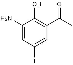 1-(3-Amino-2-hydroxy-5-iodo-phenyl)-ethanone Structure