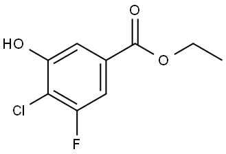 Ethyl 4-chloro-3-fluoro-5-hydroxybenzoate 结构式