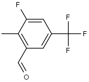 3-Fluoro-2-methyl-5-(trifluoromethyl)benzaldehyde,2091661-26-4,结构式