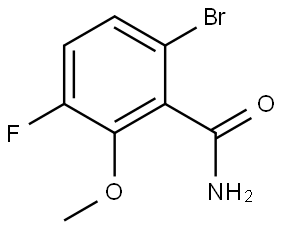 6-Bromo-3-fluoro-2-methoxybenzamide,2091713-96-9,结构式