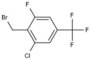 2-(Bromomethyl)-1-chloro-3-fluoro-5-(trifluoromethyl)benzene,2091791-86-3,结构式