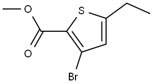 methyl 3-bromo-5-ethylthiophene-2-carboxylate Structure