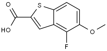 4-fluoro-5-methoxybenzo[b]thiophene-2-carboxylic acid 结构式