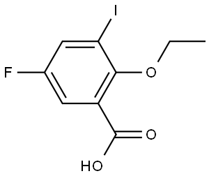 2-Ethoxy-5-fluoro-3-iodobenzoic acid,2092144-53-9,结构式