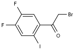 2-Bromo-1-(4,5-difluoro-2-iodophenyl)ethanone 结构式