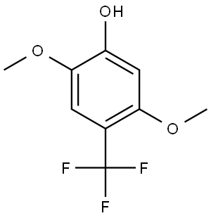 2,5-dimethoxy-4-(trifluoromethyl)phenol 结构式