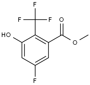 Methyl 5-fluoro-3-hydroxy-2-(trifluoromethyl)benzoate,2092473-77-1,结构式