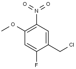 1-(氯甲基)-2-氟-4-甲氧基-5-硝基苯,2092529-70-7,结构式