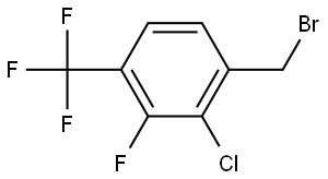 1-(Bromomethyl)-2-chloro-3-fluoro-4-(trifluoromethyl)benzene Structure