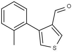 4-(o-tolyl)thiophene-3-carbaldehyde,2092592-73-7,结构式