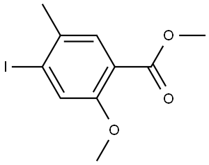 Methyl 4-iodo-2-methoxy-5-methylbenzoate 结构式