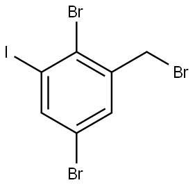 2,5-Dibromo-1-(bromomethyl)-3-iodobenzene Structure