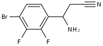 β-Amino-4-bromo-2,3-difluorobenzenepropanenitrile Structure