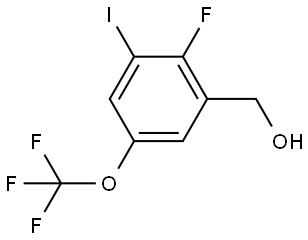 2-Fluoro-3-iodo-5-(trifluoromethoxy)benzenemethanol Structure