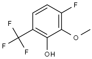 3-Fluoro-2-methoxy-6-(trifluoromethyl)phenol 结构式