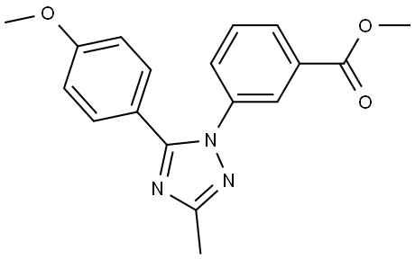 3-{3-ethyl-5-[4-(trifluoromethoxy)phenyl]-1H-1,2,4-triazol-1-yl}-N-(4-phenylbutyl)benzamide 结构式