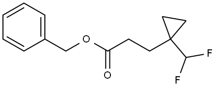 benzyl 3-(1-(difluoromethyl)cyclopropyl)propanoate 结构式