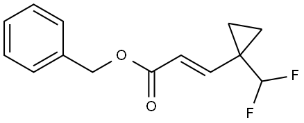 benzyl (E)-3-(1-(difluoromethyl)cyclopropyl)acrylate,2095582-40-2,结构式