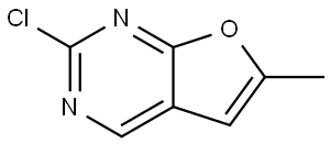 2-chloro-6-methylfuro[2,3-d]pyrimidine,2095607-12-6,结构式