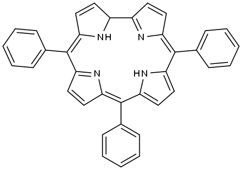 5,10,15-triphenylcorrole 化学構造式