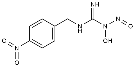 1-羟基-3-(4-硝基苄基)-1-亚硝基胍, 209673-10-9, 结构式