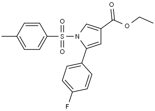 ethyl 5-(4-fluorophenyl)-1-tosyl-1H-pyrrole-3-carboxylate Structure