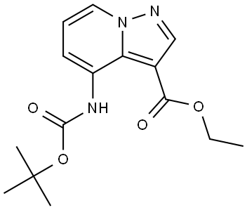 ethyl 4-(tert-butoxycarbonyl)H-pyrazolo[1,5-a]pyridine-3-carboxylate 结构式
