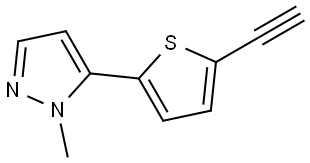 5-(5-ethynylthiophen-2-yl)-1-methyl-1H-pyrazole Structure