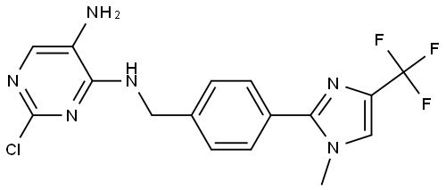 2098216-14-7 2-chloro-N4-(4-(1-methyl-4-(trifluoromethyl)-1H-imidazol-2-yl)benzyl)pyrimidine-4,5-diamine