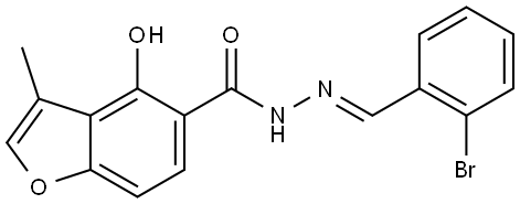 4-Hydroxy-3-methyl-5-benzofurancarboxylic acid (2E)-2-[(2-bromophenyl)methylene]..|