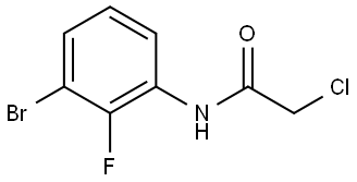 N-(3-Bromo-2-fluorophenyl)-2-chloroacetamide 结构式