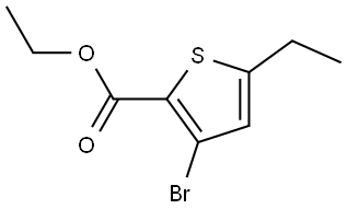 ethyl 3-bromo-5-ethylthiophene-2-carboxylate Structure