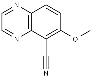 6-Methoxy-5-quinoxalinecarbonitrile Structure