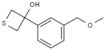 3-[3-(Methoxymethyl)phenyl]-3-thietanol Structure