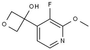 3-(3-fluoro-2-methoxypyridin-4-yl)oxetan-3-ol Struktur