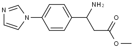 METHYL 3-AMINO-3-[4-(1H-IMIDAZOL-1-YL)PHENYL]PROPANOATE Struktur