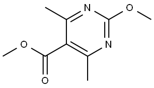 Methyl 2-methoxy-4,6-dimethyl-5-pyrimidinecarboxylate Structure