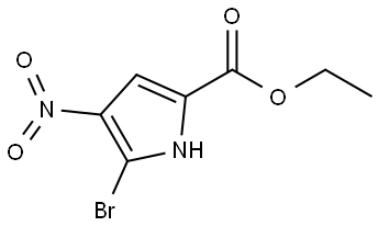 5-溴-4-硝基-1H-吡咯-2-甲酸乙酯, 2109703-28-6, 结构式