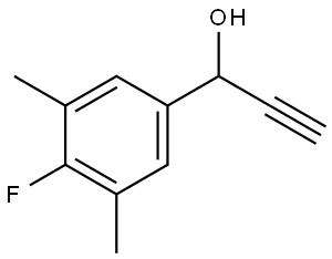 α-Ethynyl-4-fluoro-3,5-dimethylbenzenemethanol 结构式