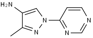 3-methyl-1-(pyrimidin-4-yl)-1H-pyrazol-4-amine Structure