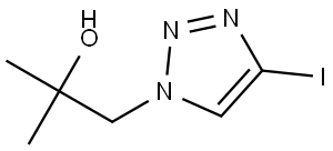 1H-1,2,3-Triazole-1-ethanol, 4-iodo-α,α-dimethyl- Structure